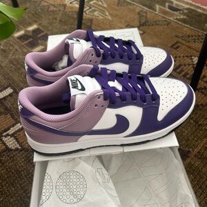 Nike Dunk Low in Purple and White